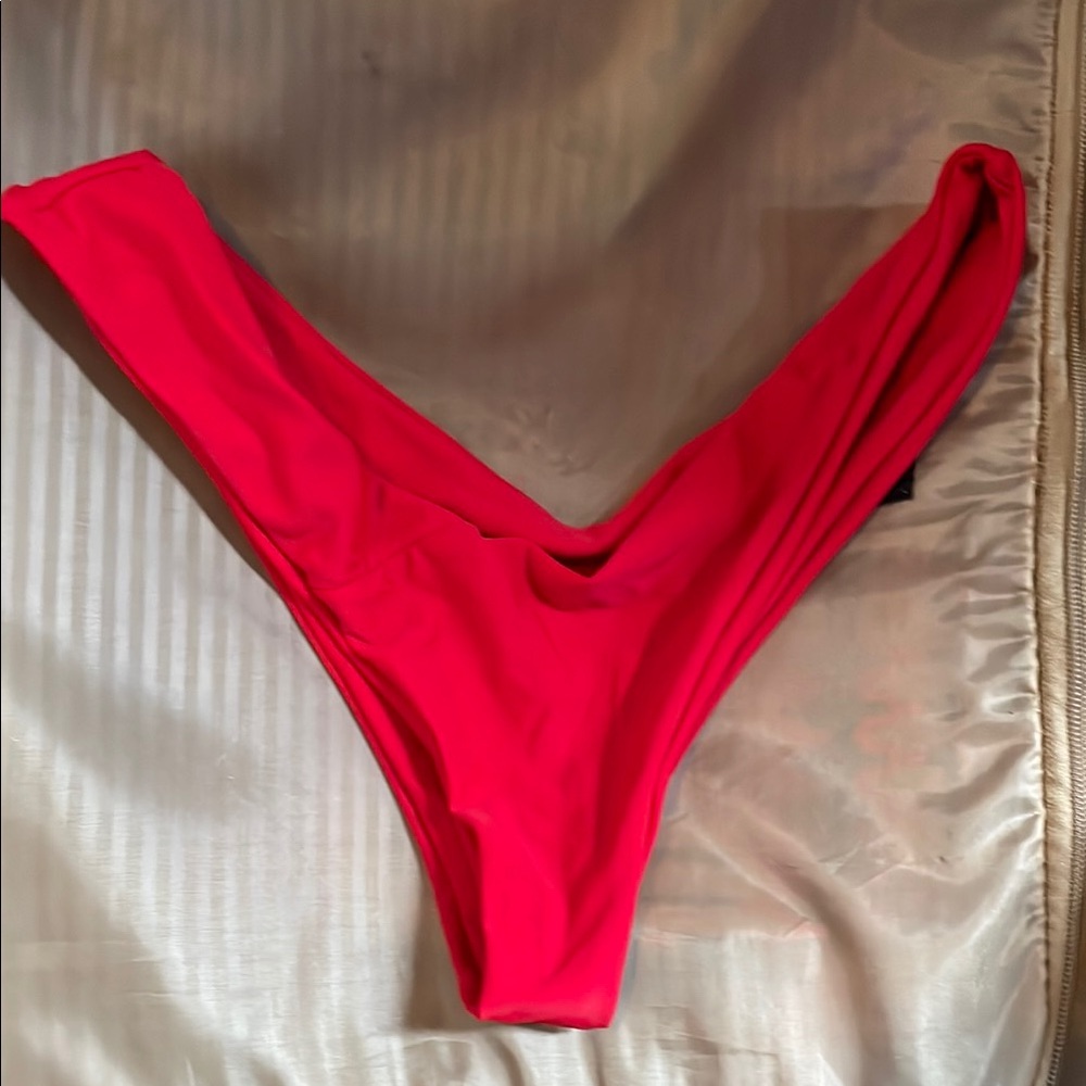 Vibrant Red Bikini Bottom